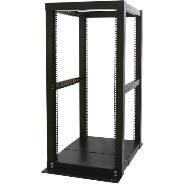 StarTech.com 25U Adjustable Depth 4 Post Open Frame Server Rack Cabinet For Sale
