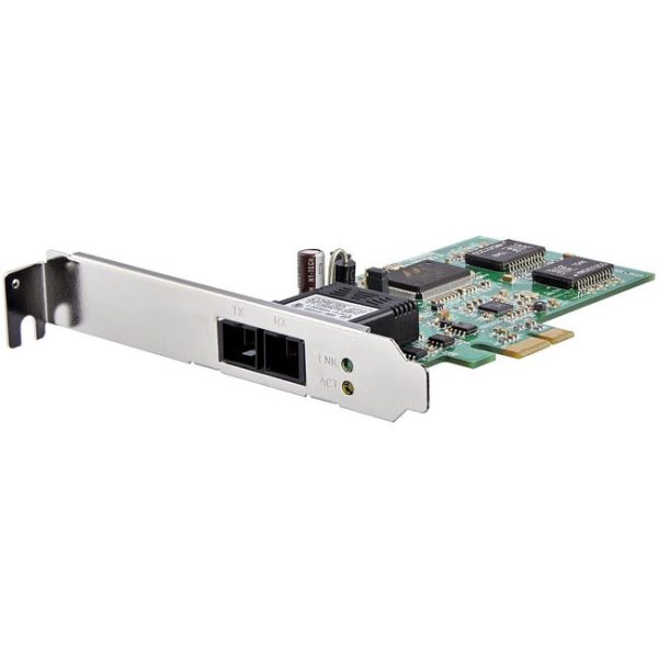 StarTech.com PCI Express (PCIe) Gigabit Ethernet Multimode SC Fiber Network Card Adapter NIC - 550m Sale