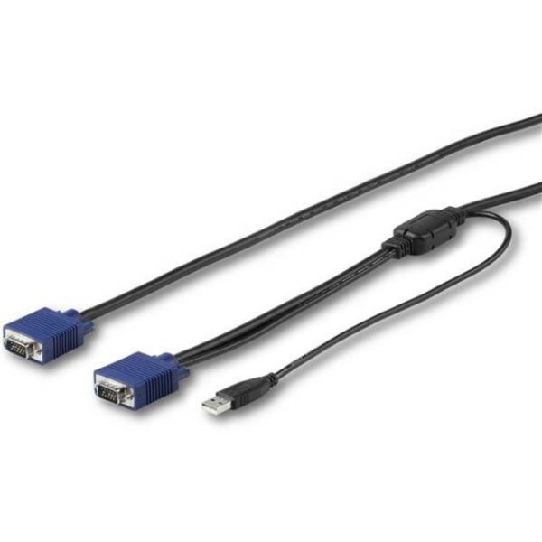 StarTech.com 15 ft. (4.6 m) USB KVM Cable for StarTech.com Rackmount Consoles - VGA and USB KVM Console Cable (RKCONSUV15) Fashion