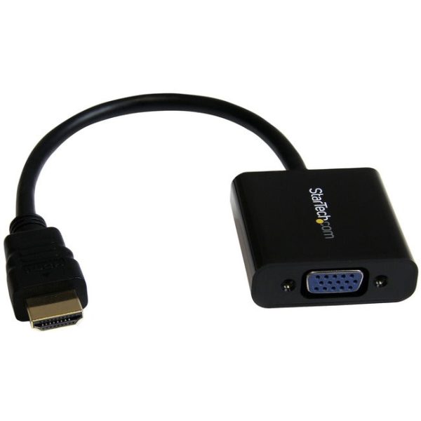 StarTech.com HDMI to VGA Adapter - 1080p - 1920 x 1080 - Black - HDMI Converter - VGA to HDMI Monitor Adapter Supply